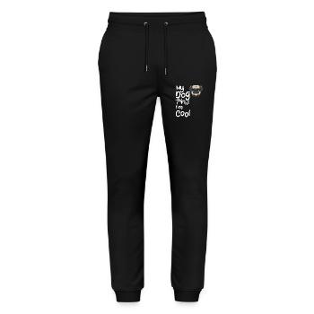 My dog thinks I'm cool - Stanley/Stella Mover Unisex Organic Jogging Trousers - black - Front - Marisol (170cm) & Nik (191cm)
