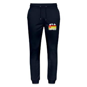 Vieux papillon main Tennis de Table Design - Pantalon de jogging bio MOVER Stanley/Stella unisexe - marine - Devant - Marisol (170cm) & Nik (191cm)