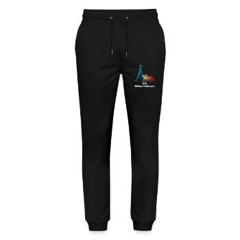 Me & My Followers – Dog Humor Design - Stanley/Stella Mover Unisex Organic Jogging Trousers - black - Front - Marisol (170cm) & Nik (191cm)