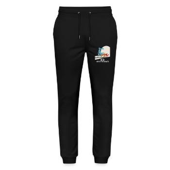 Me & My Followers – Dog Humor Design - Stanley/Stella Mover Unisex Organic Jogging Trousers - black - Front - Marisol (170cm) & Nik (191cm)