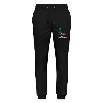Me & My Followers – Dog Humor Design - Stanley/Stella Mover Unisex Organic Jogging Trousers - black - Front - Marisol (170cm) & Nik (191cm)