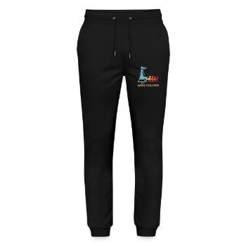 Me & My Followers – Dog Humor Design - Stanley/Stella Mover Unisex Organic Jogging Trousers - black - Front - Marisol (170cm) & Nik (191cm)