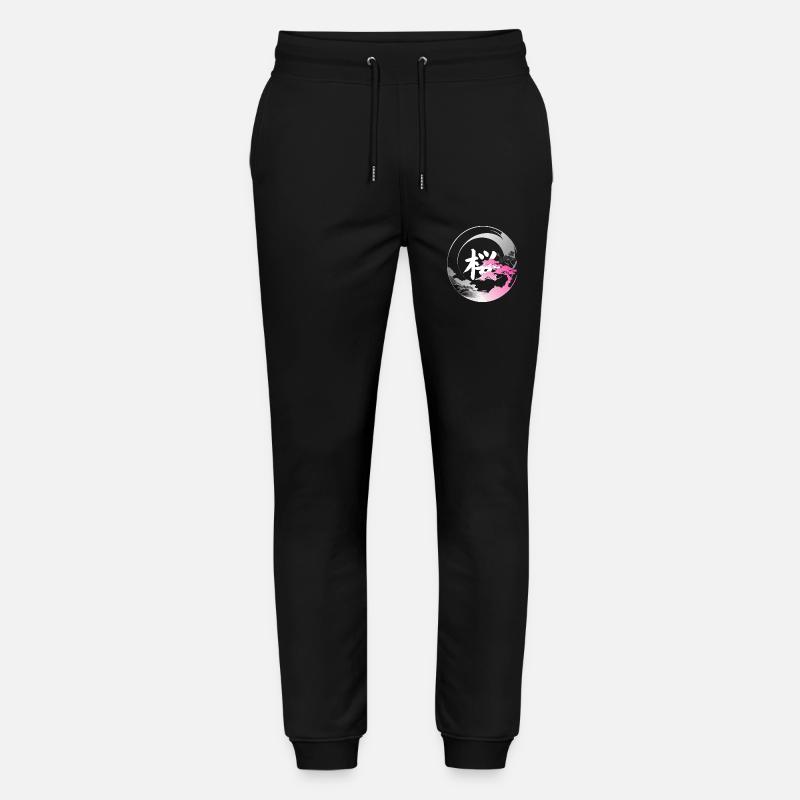 Japan moderne enso-Rose - Stanley/Stella Unisex Bio Jogginghose Mover  - Schwarz