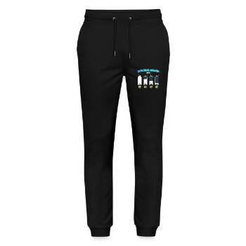 Scuba Diving Diver Diving Diver Scuba - Stanley/Stella Mover Unisex Organic Jogging Trousers - black - Front - Marisol (170cm) & Nik (191cm)