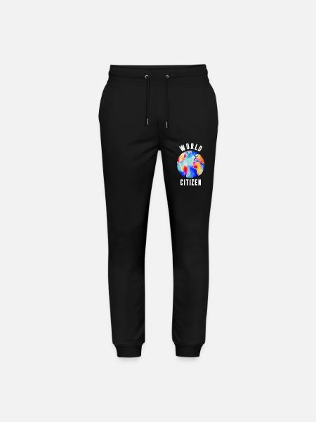 World Citizen Graphic - Stanley/Stella Mover Unisex Organic Jogging Trousers - black