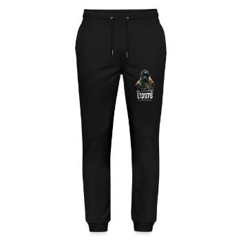 Feuerwehr - Stanley/Stella Unisex Bio Jogginghose Mover  - Schwarz - Vorne - Marisol (170cm) & Nik (191cm)