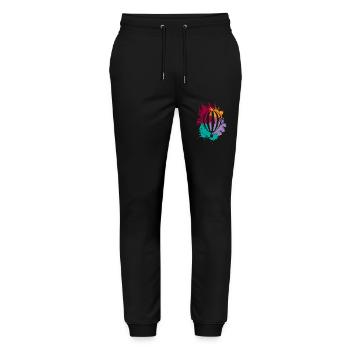 Hot Air Balloon Balloon Ride Sky I Gift - Stanley/Stella Mover Unisex Organic Jogging Trousers - black - Front - Marisol (170cm) & Nik (191cm)