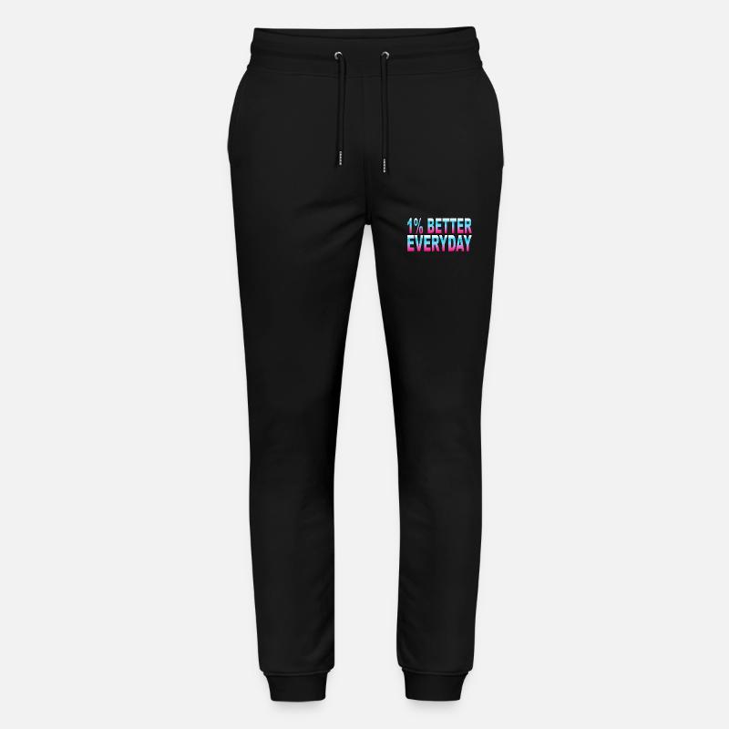 1 % de mieux chaque jour - Pantalon de jogging bio MOVER Stanley/Stella unisexe - noir