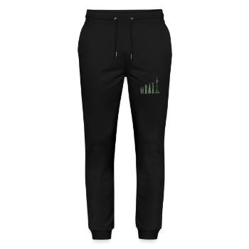 the 7 largest buildings in the world - Stanley/Stella Mover Unisex Organic Jogging Trousers - black - Front - Marisol (170cm) & Nik (191cm)