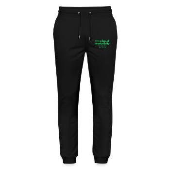 I'm a Fan of Productivity - Stanley/Stella Mover Unisex Organic Jogging Trousers - black - Front - Marisol (170cm) & Nik (191cm)