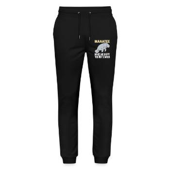 Manatee - Stanley/Stella Mover Unisex Organic Jogging Trousers - black - Front - Marisol (170cm) & Nik (191cm)