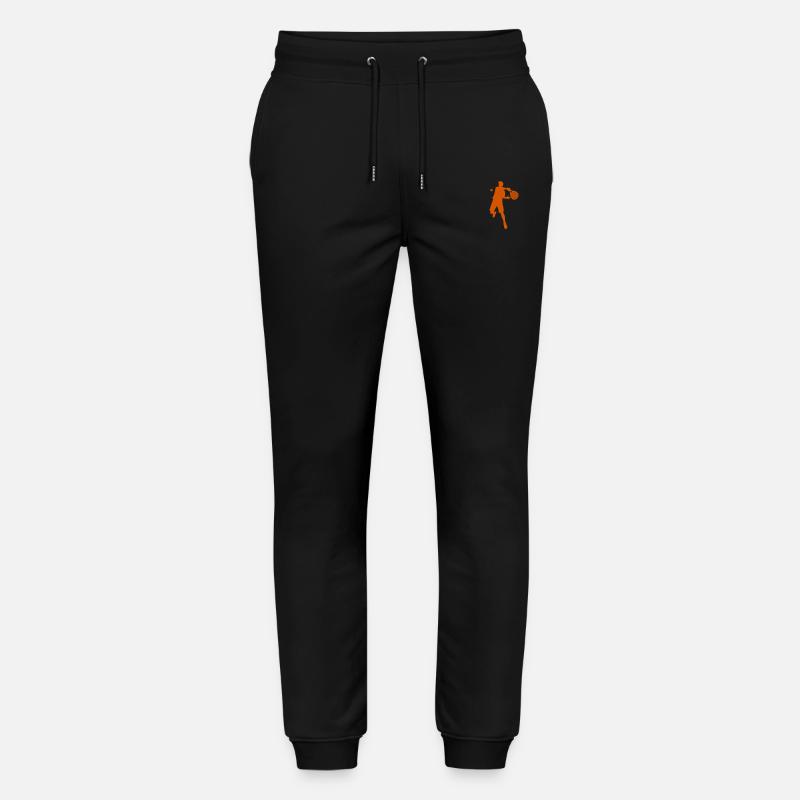 Padelspieler Silouhette - Stanley/Stella Unisex Bio Jogginghose Mover  - Schwarz