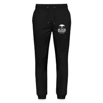 Black Forest for You - Stanley/Stella Unisex Bio Jogginghose Mover  - Schwarz - Vorne - Marisol (170cm) & Nik (191cm)