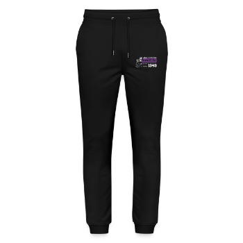 1949 Vintage Born Legend 75 Birthday - Stanley/Stella Mover Unisex Organic Jogging Trousers - black - Front - Marisol (170cm) & Nik (191cm)