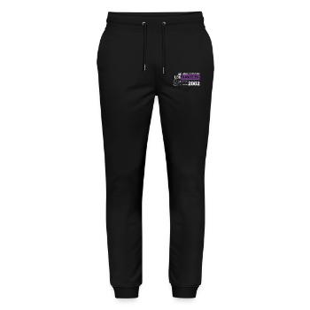 2002 Vintage Born Legend 22 Birthday - Stanley/Stella Mover Unisex Organic Jogging Trousers - black - Front - Marisol (170cm) & Nik (191cm)