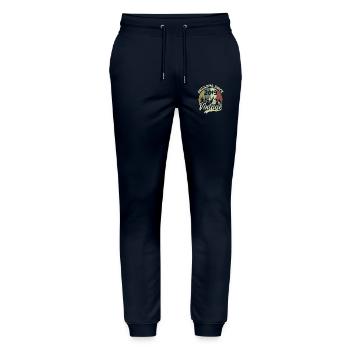 Millésime 2019 Cadeau D'anniversaire 2019 - Pantalon de jogging bio MOVER Stanley/Stella unisexe - marine - Devant - Marisol (170cm) & Nik (191cm)
