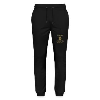 You're eggstra special - Stanley/Stella Mover Unisex Organic Jogging Trousers - black - Front - Marisol (170cm) & Nik (191cm)