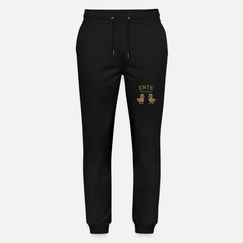 Ente süß-sauer - Stanley/Stella Unisex Bio Jogginghose Mover  - Schwarz