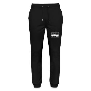 Wroclaw coordonne la Pologne Wroclaw - Pantalon de jogging bio MOVER Stanley/Stella unisexe - noir - Devant - Marisol (170cm) & Nik (191cm)