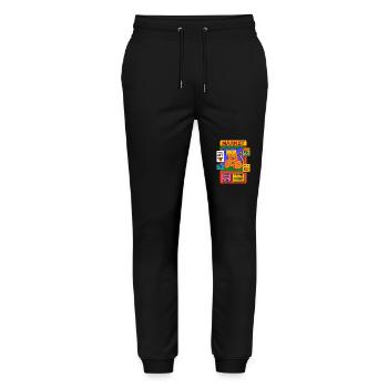 Chat dans le magasin - Pantalon de jogging bio MOVER Stanley/Stella unisexe - noir - Devant - Marisol (170cm) & Nik (191cm)
