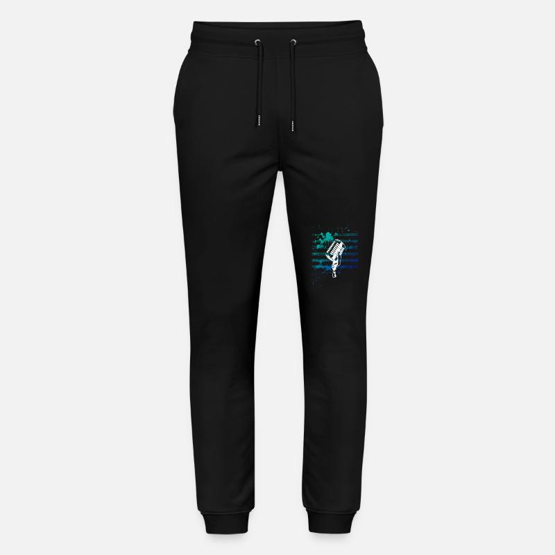 say it with micro - Stanley/Stella Mover Unisex Organic Jogging Trousers - black