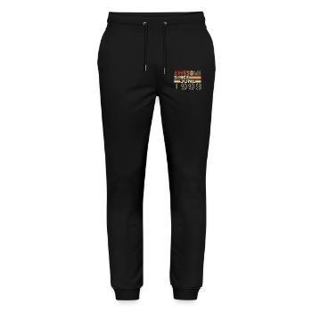 June 1998 Original 1998 Jubilee 1998 June 1998 - Stanley/Stella Mover Unisex Organic Jogging Trousers - black - Front - Marisol (170cm) & Nik (191cm)