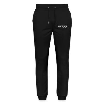 Legendary since 1978 birthday gift 1978 - Stanley/Stella Mover Unisex Organic Jogging Trousers - black - Front - Marisol (170cm) & Nik (191cm)