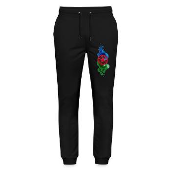 115552801 335232532 115552801 18 16 - Stanley/Stella Unisex Bio Jogginghose Mover  - Schwarz - Vorne - Marisol (170cm) & Nik (191cm)