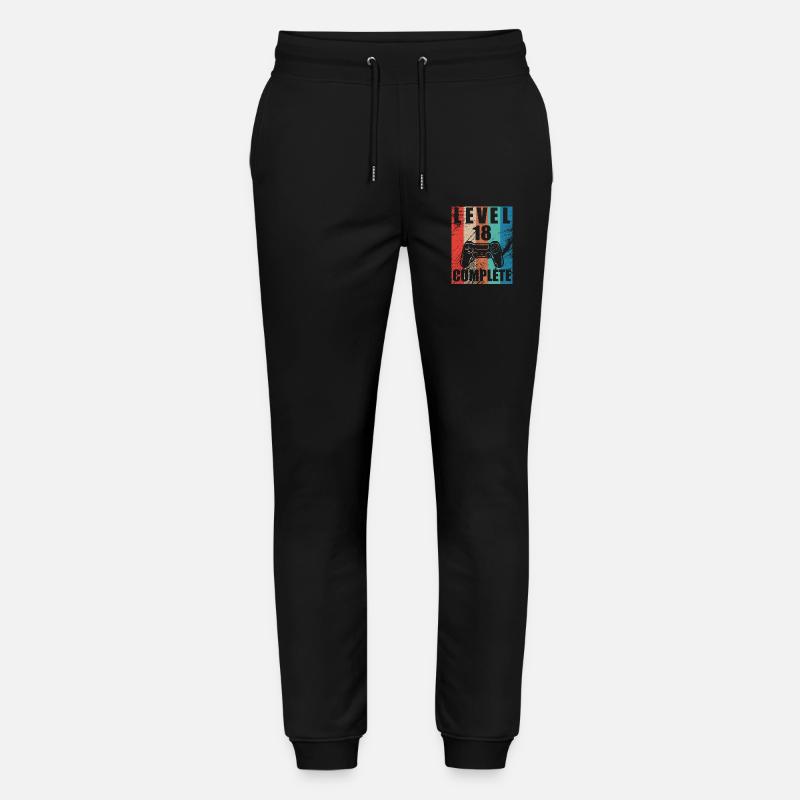 Level 18 abgeschlossen - Stanley/Stella Unisex Bio Jogginghose Mover  - Schwarz