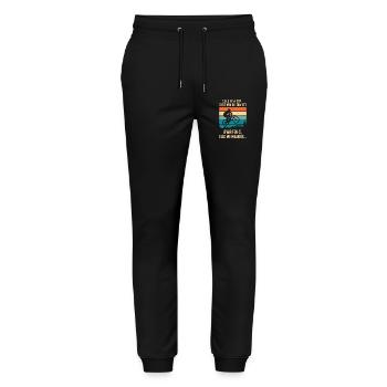 Humorous Mountain Bike Humor Mountain Bike - Stanley/Stella Mover Unisex Organic Jogging Trousers - black - Front - Marisol (170cm) & Nik (191cm)