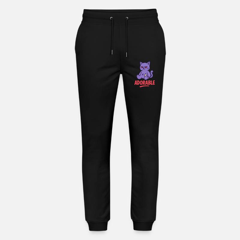 Grumpy Kitty - Stanley/Stella Mover Unisex Organic Jogging Trousers - black
