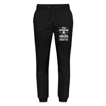 Chihuahua Dog Saying - Stanley/Stella Mover Unisex Organic Jogging Trousers - black - Front - Marisol (170cm) & Nik (191cm)