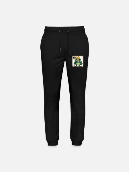 Bad-tempered and grumpy little man - Stanley/Stella Mover Unisex Organic Jogging Trousers - black