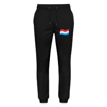 The flag of Luxembourg - Stanley/Stella Mover Unisex Organic Jogging Trousers - black - Front - Marisol (170cm) & Nik (191cm)