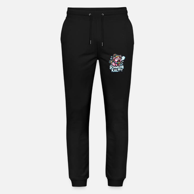 Schweinekalt - Stanley/Stella Unisex Bio Jogginghose Mover  - Schwarz