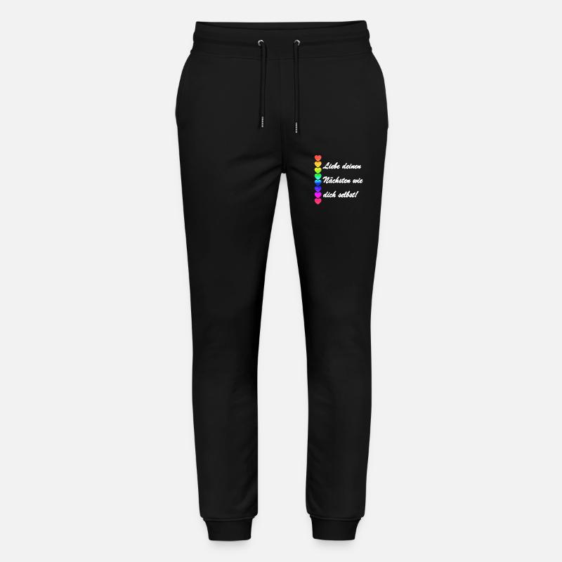 nächstenliebe 3 - Stanley/Stella Unisex Bio Jogginghose Mover  - Schwarz