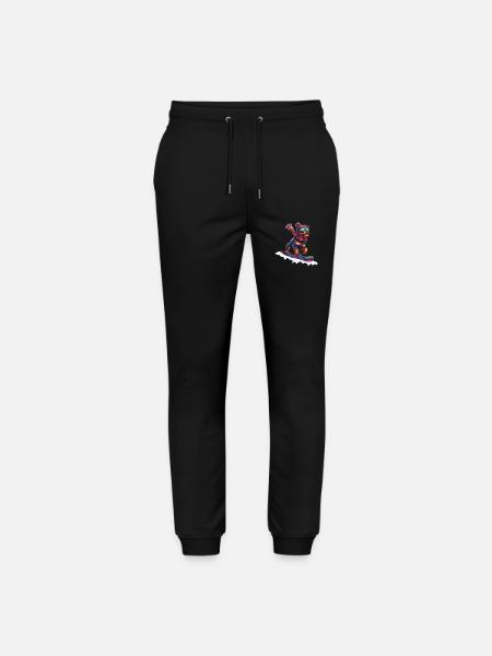 Rottweiler sur Snowbord - Pantalon de jogging bio MOVER Stanley/Stella unisexe - noir