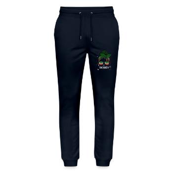 Tschetschenien - Stanley/Stella Unisex Bio Jogginghose Mover  - Navy - Vorne - Marisol (170cm) & Nik (191cm)