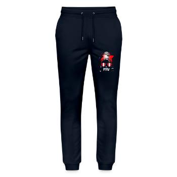 Peru - Stanley/Stella Unisex Bio Jogginghose Mover  - Navy - Vorne - Marisol (170cm) & Nik (191cm)