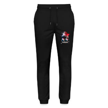 Panama - Stanley/Stella Unisex Bio Jogginghose Mover  - Schwarz - Vorne - Marisol (170cm) & Nik (191cm)