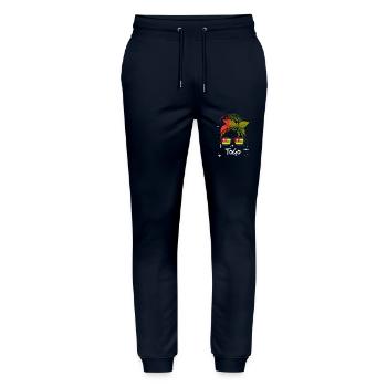 Togo - Stanley/Stella Mover Unisex Organic Jogging Trousers - navy - Front - Marisol (170cm) & Nik (191cm)