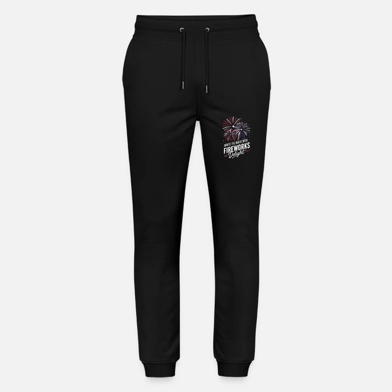 Pyrotechnics Fireworks Pyrotechnics - Stanley/Stella Mover Unisex Organic Jogging Trousers - black