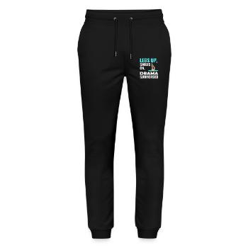 Legs Up Smiles On Synchronized Swimming Drama - Stanley/Stella Mover Unisex Organic Jogging Trousers - black - Front - Marisol (170cm) & Nik (191cm)