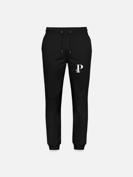 Buchstabe P - Stanley/Stella Unisex Bio Jogginghose Mover - Schwarz