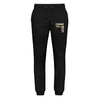 February 1931 Birthday February 1931 Retro - Stanley/Stella Mover Unisex Organic Jogging Trousers - black - Front - Marisol (170cm) & Nik (191cm)