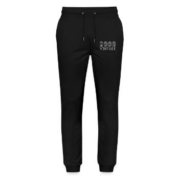 2008 vintage vintage 2008 birthday 2008 retro - Stanley/Stella Mover Unisex Organic Jogging Trousers - black - Front - Marisol (170cm) & Nik (191cm)