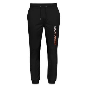 Squat Power 02 - Stanley/Stella Unisex Bio Jogginghose Mover  - Schwarz - Vorne - Marisol (170cm) & Nik (191cm)