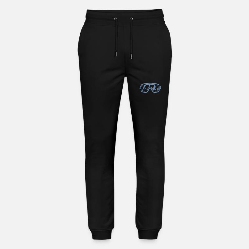 Skibrille Skifahrer Snowboard Berge - Stanley/Stella Unisex Bio Jogginghose Mover  - Schwarz