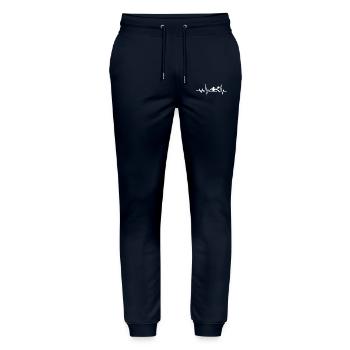 Water-polo Heartbeat Water Polo - Pantalon de jogging bio MOVER Stanley/Stella unisexe - marine - Devant - Marisol (170cm) & Nik (191cm)