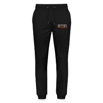 Jahrgang 1963 Retro 1963 Geburtstagsgeschenk - Stanley/Stella Unisex Bio Jogginghose Mover  - Schwarz - Vorne - Marisol (170cm) & Nik (191cm)